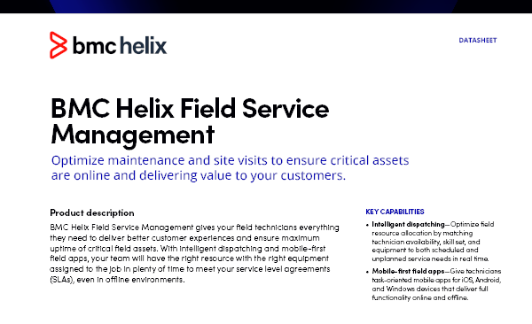 BMC Helix Field Service Management